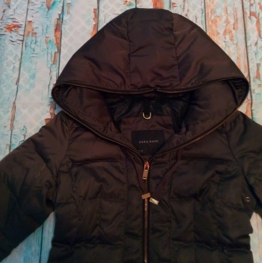 Zara Basic Coat Hooded - image 1